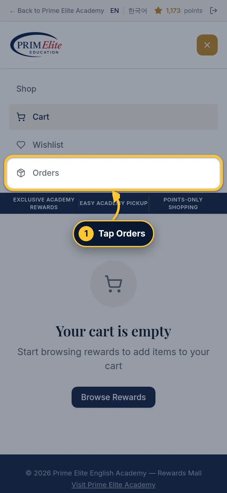 Find your orders