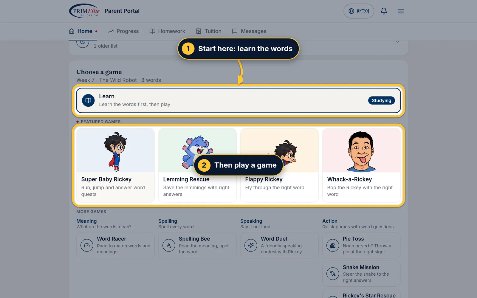 Play to earn practice points