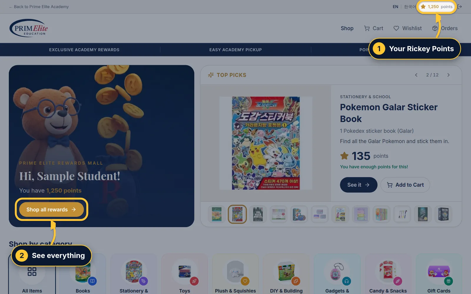The Mall's front page